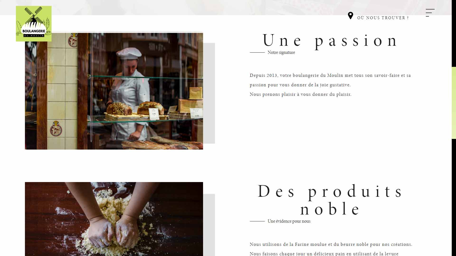 screen projet site boulangerie